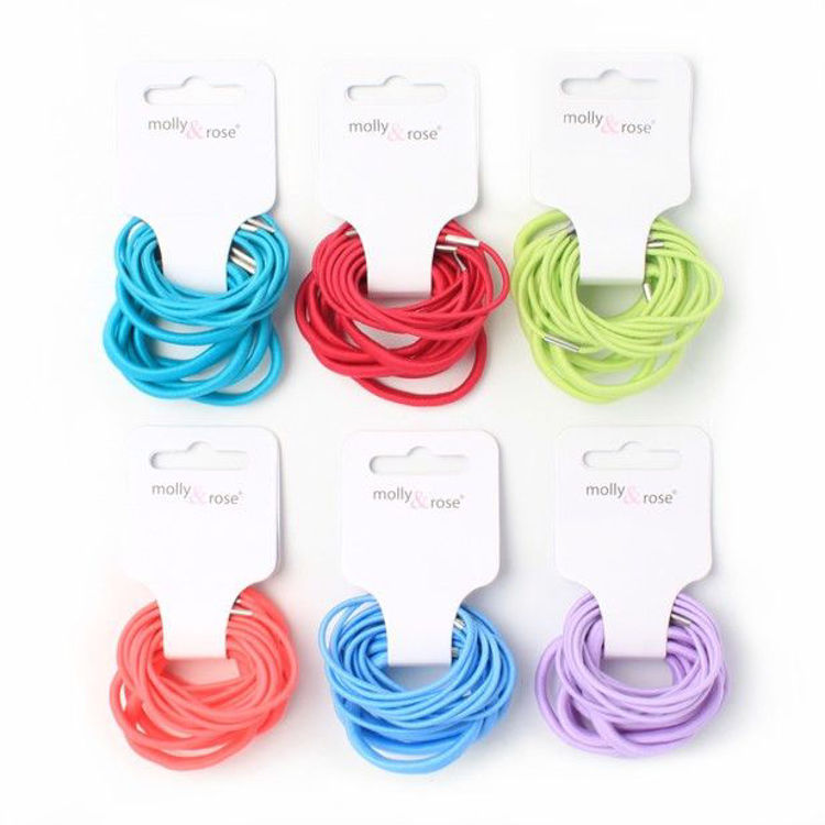 Picture of 8089 / 0897 ELASTICS - ASSORTED CARD OF 18 MIXED THICKNESS